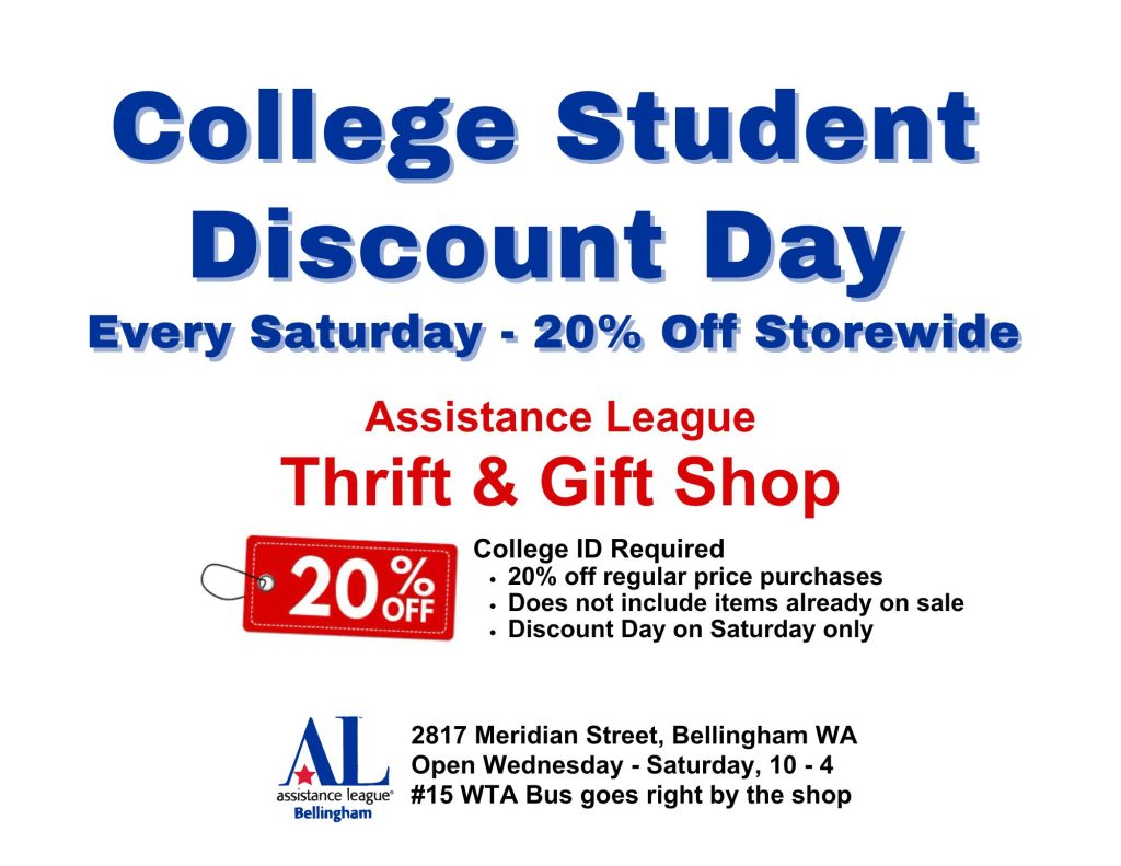 Thrift & Gift Shop Now Offers College Student Saturday