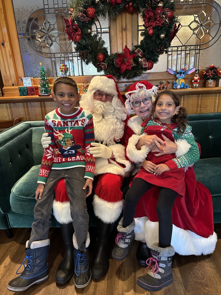 Foster Children Enjoy Meeting Santa