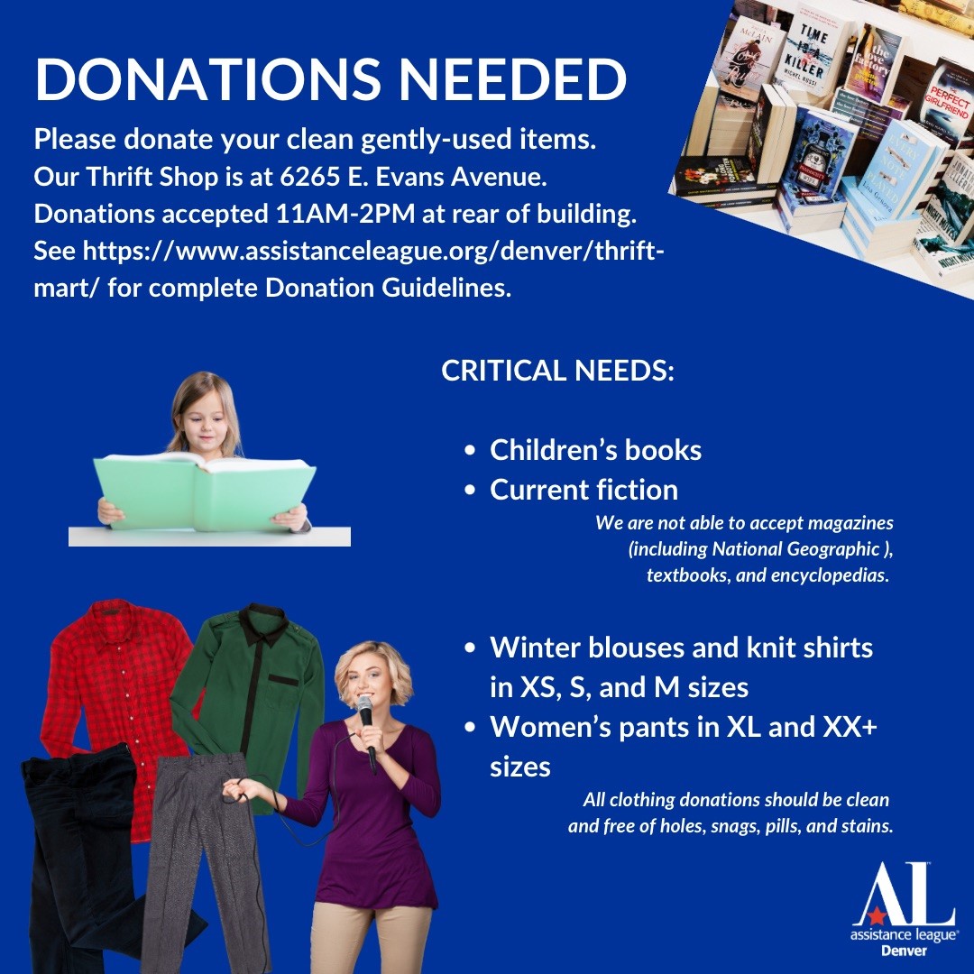 Donate Items, Denver Nonprofit