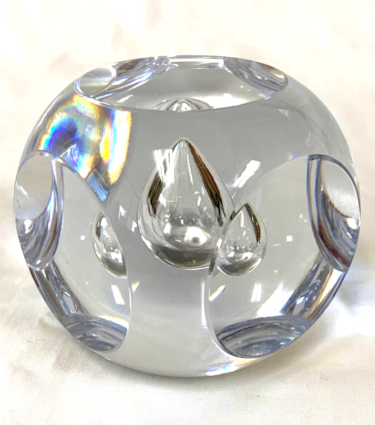 Glass Teardrop Paperweight