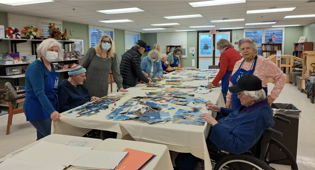 Coffee and art with Veterans