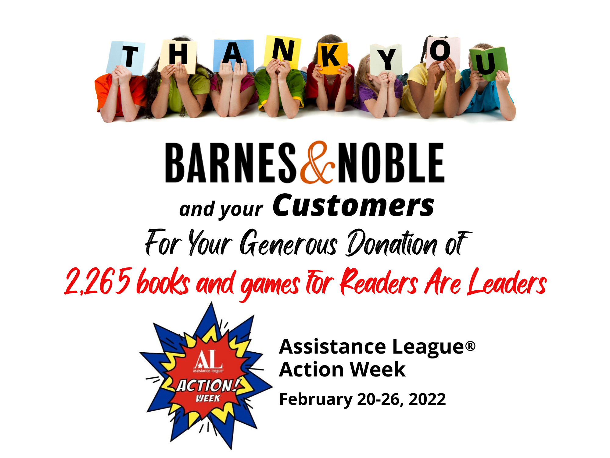 Action Week - Thank You Barnes & Noble and Customers