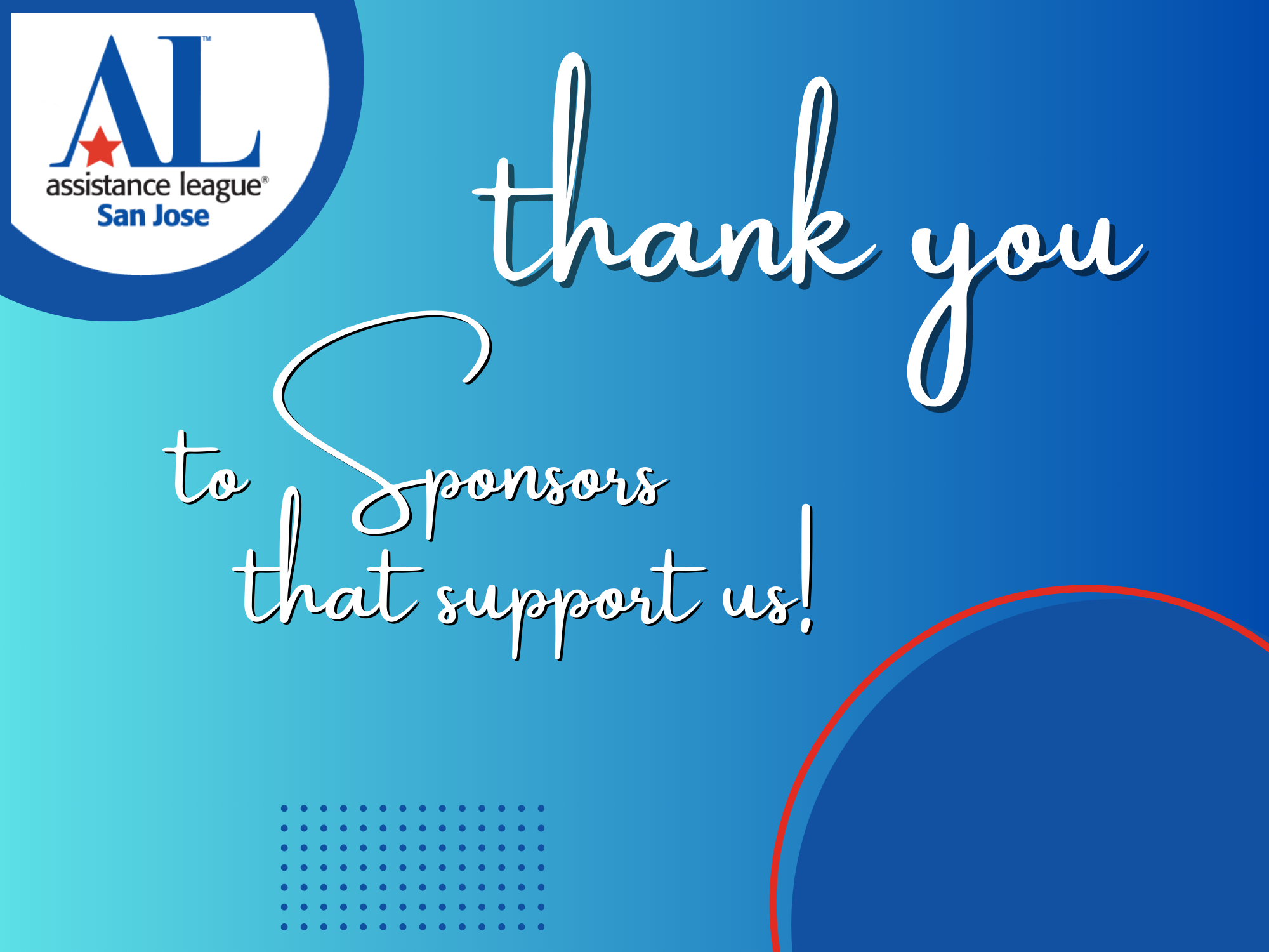 Thank You to Sponsors that support us!