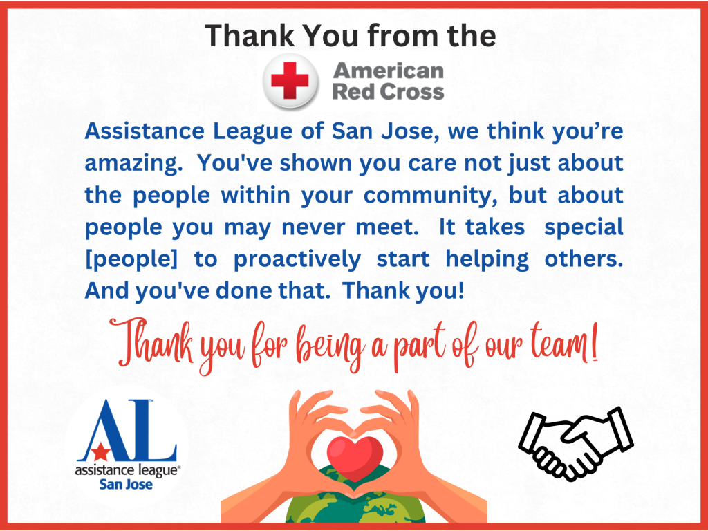 Thank You from the American Red Cross