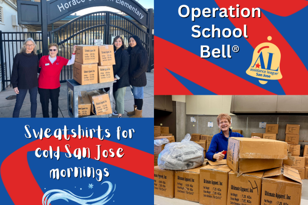 Operation School Bell - Sweatshirts for cold San Jose mornings