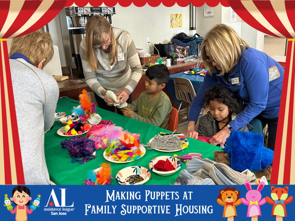 Making Puppets at Family Supportive Housing