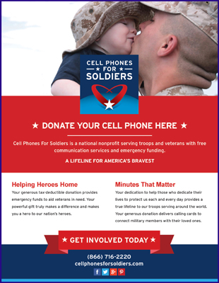 Thrift Shop Collection Site for Cell Phones for Soldiers